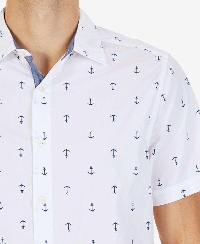 Nautica Men's Anchor-Print Shirt - Macy's