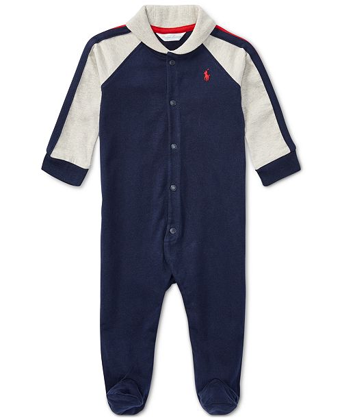 Polo Ralph Lauren Ralph Lauren Baby Boys Shawl Collar Coverall