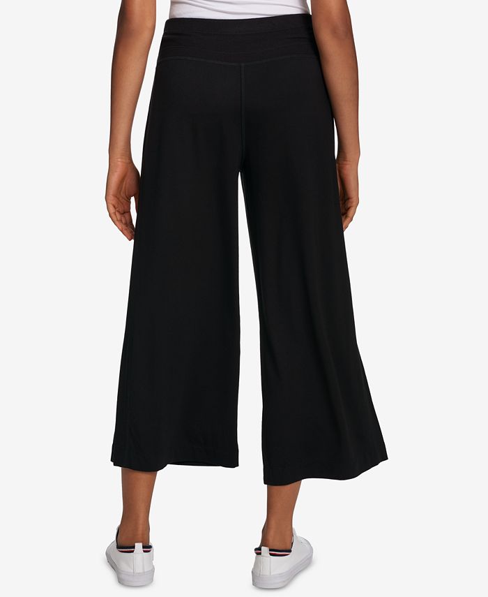 Tommy Hilfiger High-Rise Cropped Sweatpants, Created for Macy's ...
