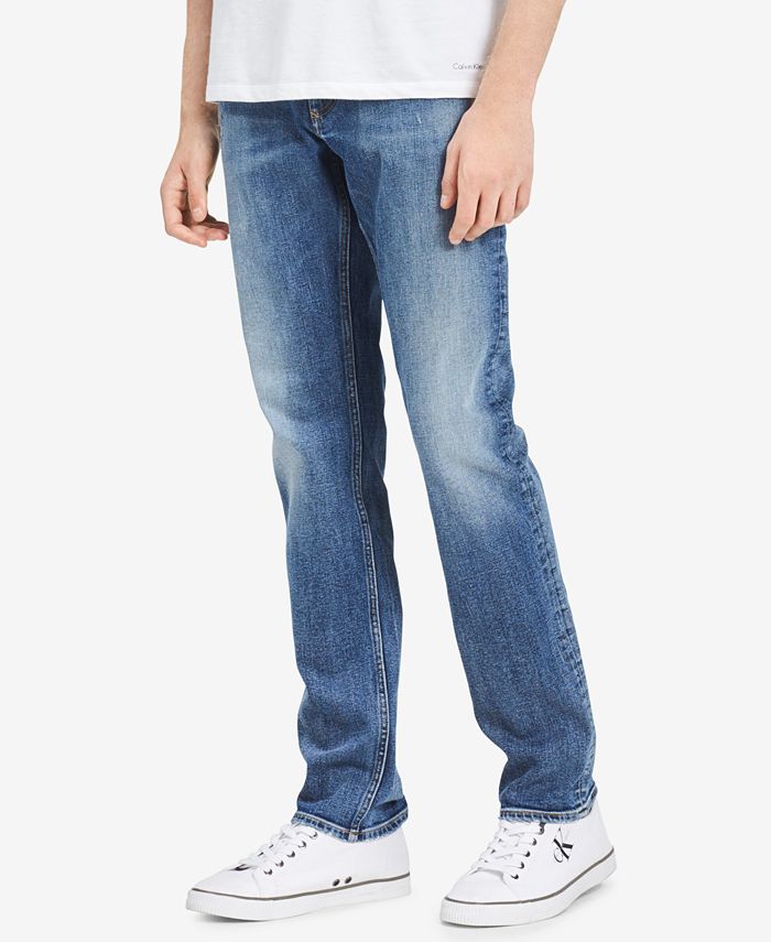 Calvin Klein Jeans Men's Ludlow Slim-Fit Destroyed Jeans & Reviews ...