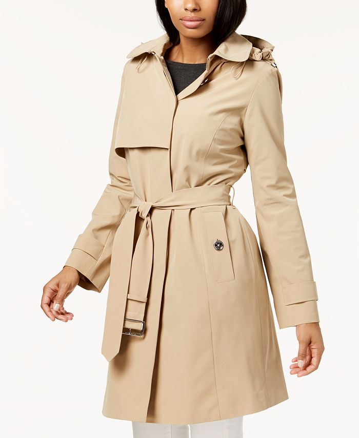 Michael Kors Belted Trench Coat & Reviews - Coats & Jackets - Women ...