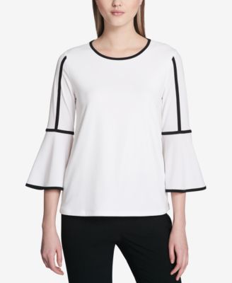 calvin klein bell sleeve blouse