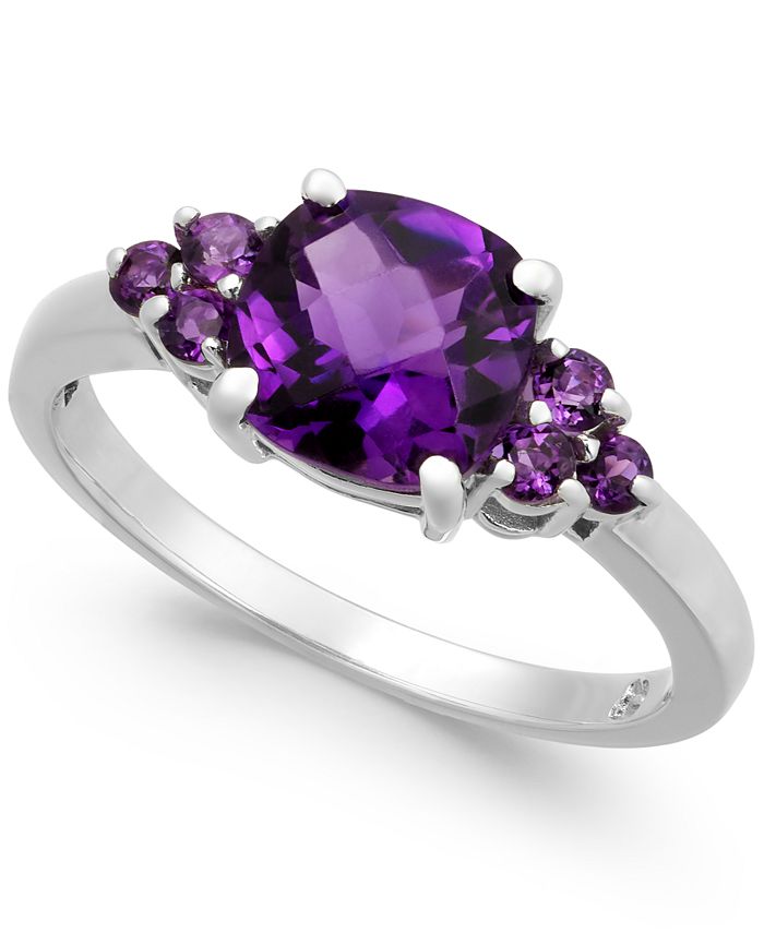 Macy s Amethyst Ring 1 5 8 ct. t.w. in 14k White Gold Macy s