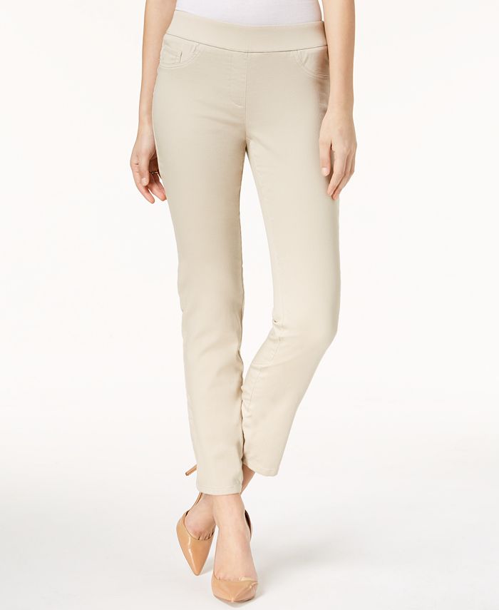 JM Collection Super-Stretch Pull-On Pants, Created for Macy's & Reviews ...