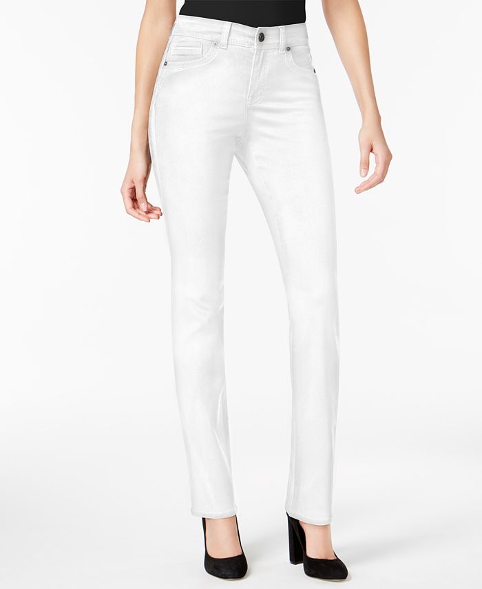 Style & Co Tummy-Control Straight-Leg Jeans, Created for Macy's - Macy's