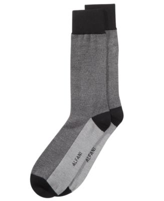 Alfani Men's Piqué Solid Dress Socks, Created for Macy's & Reviews ...