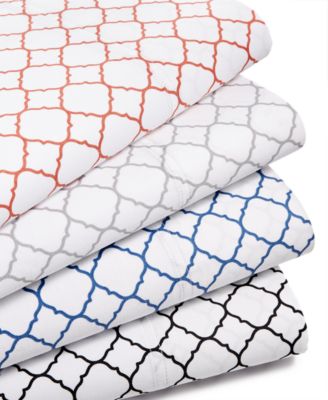 Charter Club - Damask Designs 550 Thread Count Printed Wrinkle-Resistant Extra-Deep Queen Sheet Set