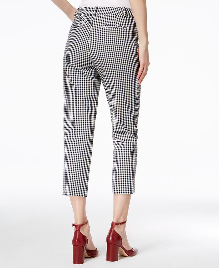 Charter Club Gingham Newport Cropped Pants, Created for Macy's - Macy's