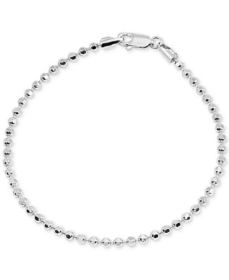 Giani Bernini Beaded Chain Bracelet in Sterling Silver, Created for ...