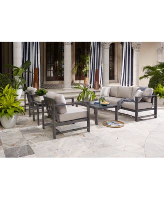 4 piece aluminum patio set