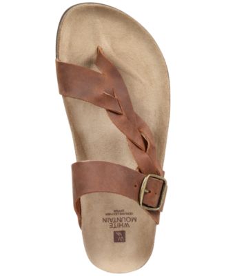 white mountain crawford thong sandal