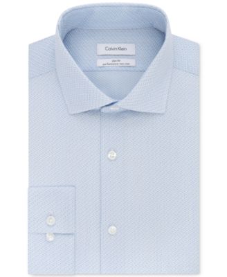 calvin klein slim fit performance non iron dress shirt