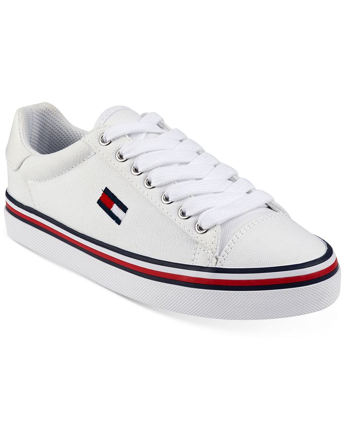 spand mager Samlet Tommy Hilfiger Women's Fressian Lace-Up Sneakers - Macy's