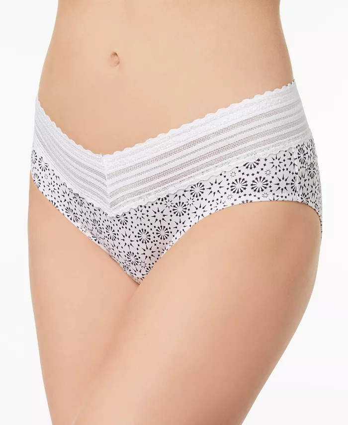 Warners's Women's Dig-Free Comfort Waist with Lace Microfiber Hipster 5609 - thumbnail 3