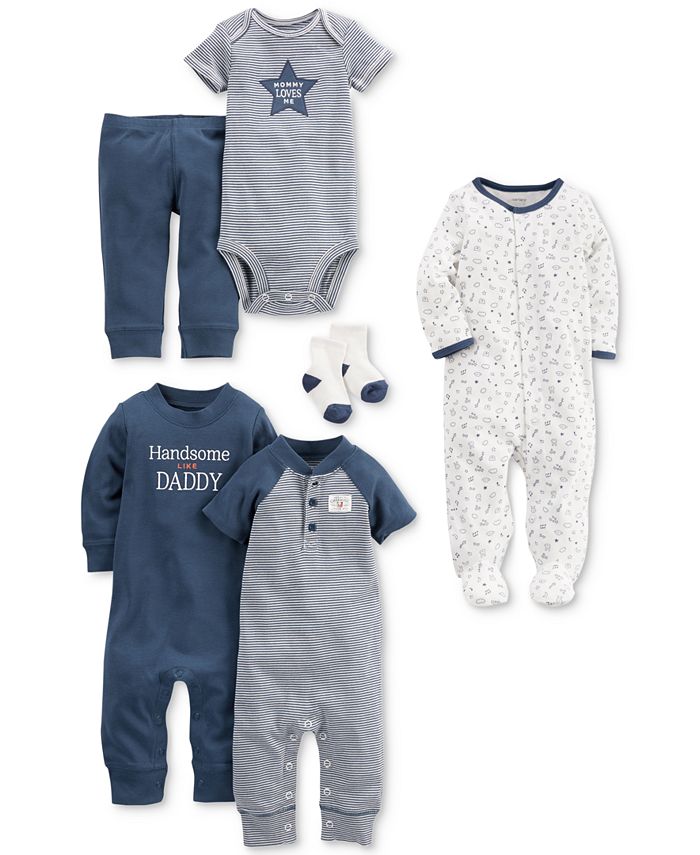 Carter's 9-Pc. Cotton Clothing & Accessories Set, Baby Boys - Macy's