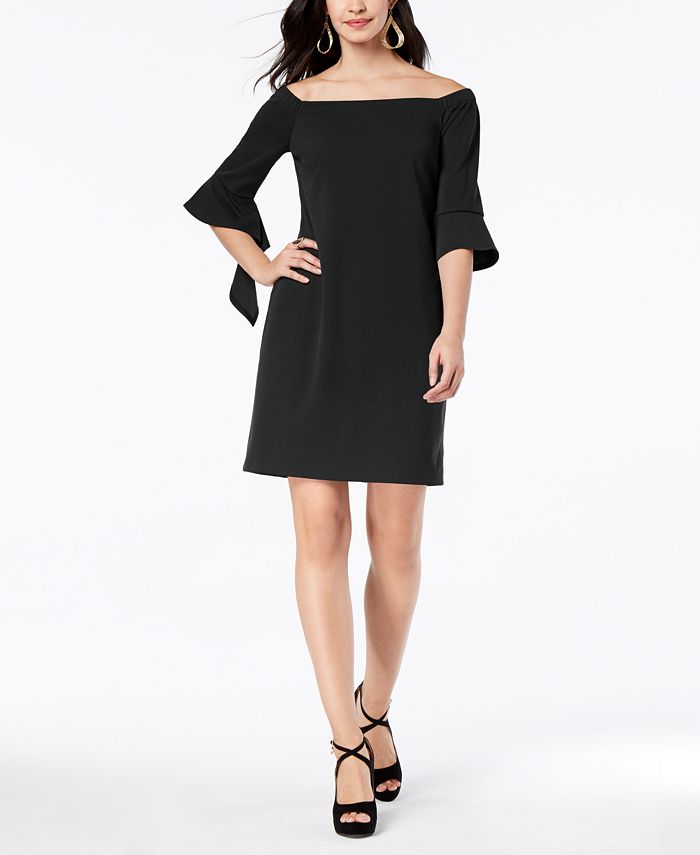 Thalia Sodi Off-The-Shoulder Shift Dress, Created for Macy's - Macy's