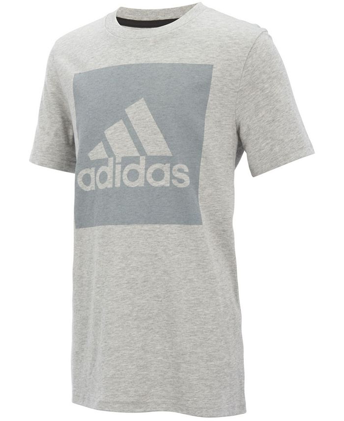 adidas Logo-Print Cotton T-Shirt, Big Boys - Macy's
