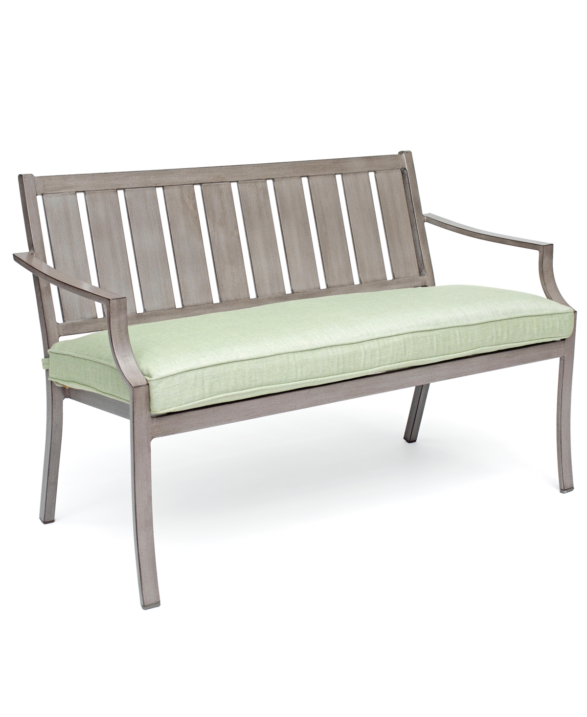 AGIO CLOSEOUT! WAYLAND OUTDOOR BENCH WITH SUNBRELLA CUSHIONS, CREATED FOR MACY'S