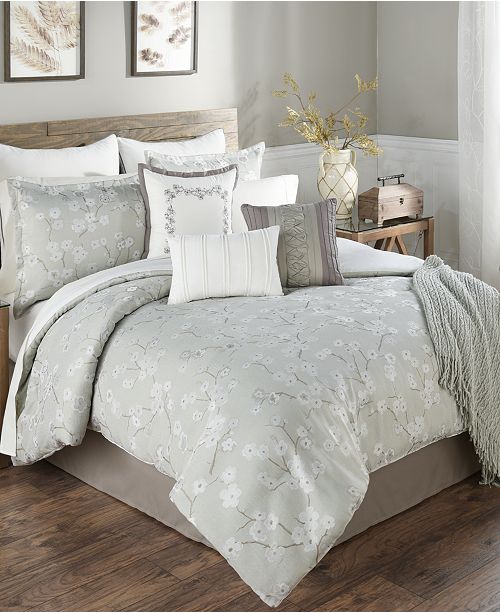 Hallmart Collectibles Ayako Sage 14 Pc Comforter Sets Reviews