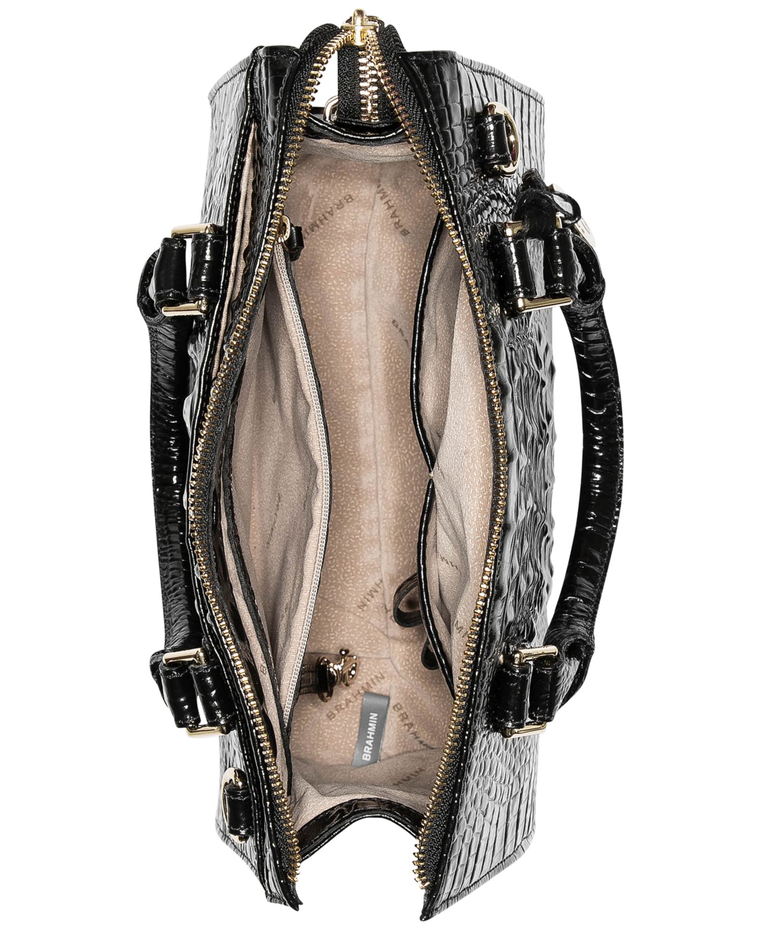 Anywhere Convertible Melbourne Embossed Small Leather Satchel Bag