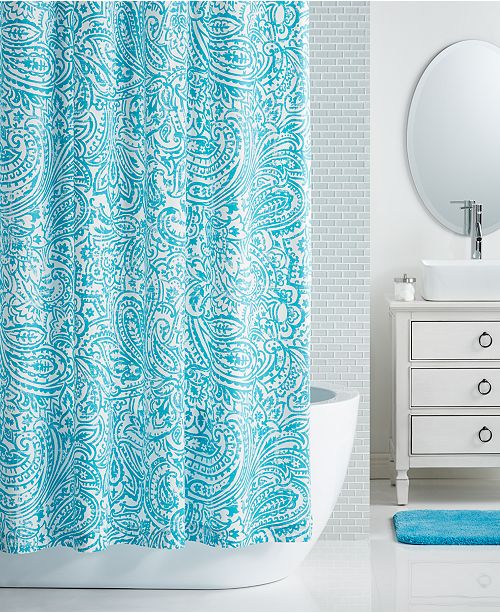 Charter Club Last Act 72 X 72 Paisley Print Shower Curtain