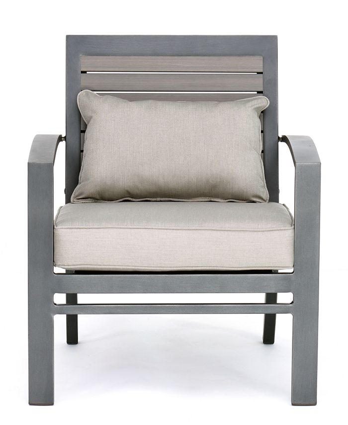 Furniture CLOSEOUT! Marlough II Aluminum Outdoor Club Chair with