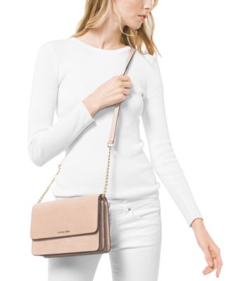 Large Saffiano Leather Crossbody Michael Kors Daniela Large
