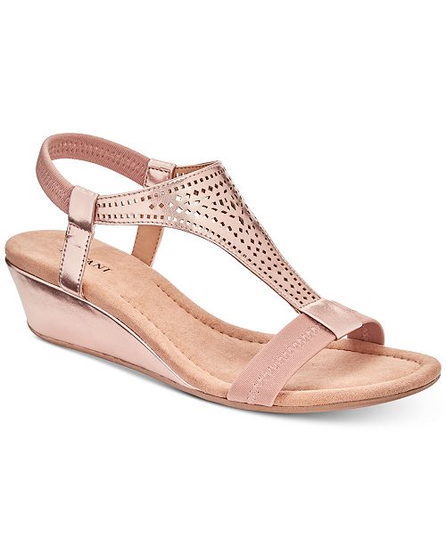 macy's silver flat sandals