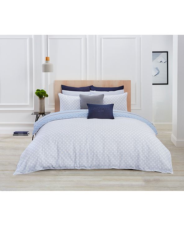 Lacoste Home Vence Blue 2Pc. Twin/Twin XL Duvet Cover Set & Reviews Duvet Covers Bed & Bath