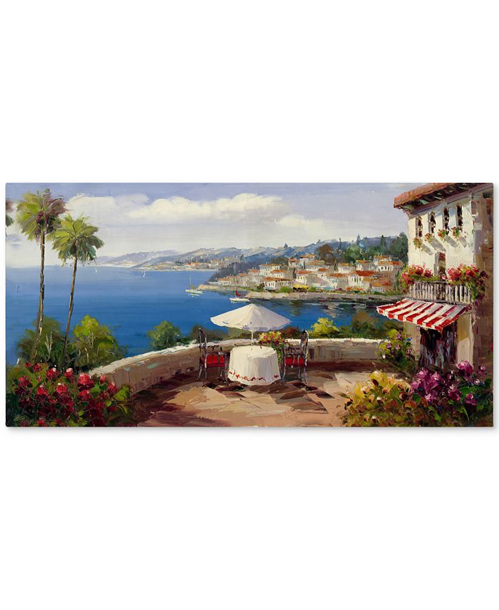 Trademark Global - 'Italian Afternoon' by Rio 18" x 32" Canvas Print