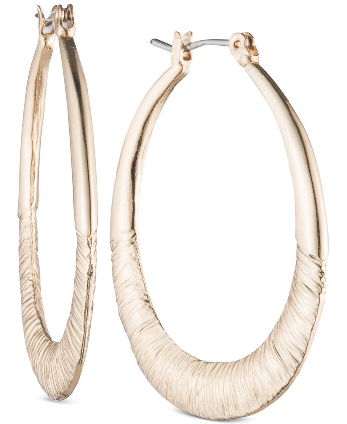 Nine West Orecchini A Cerchio Jet - Modello Donna - Taglia 0