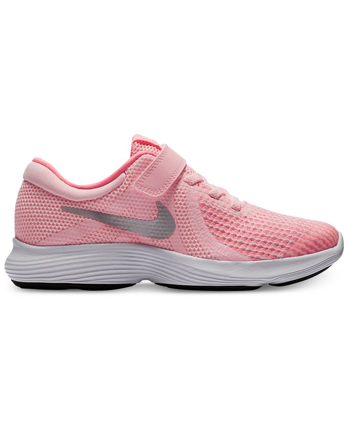 Nike Little Girls' Revolution 4 Athletic Sneakers from Finish Line - Macy's