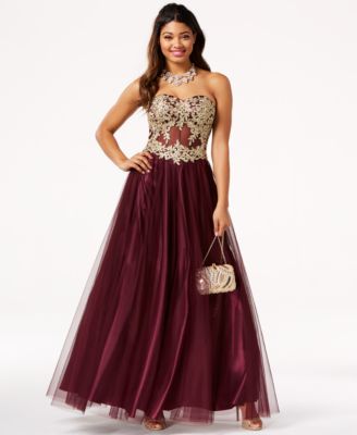 blondie nights embellished tulle gown