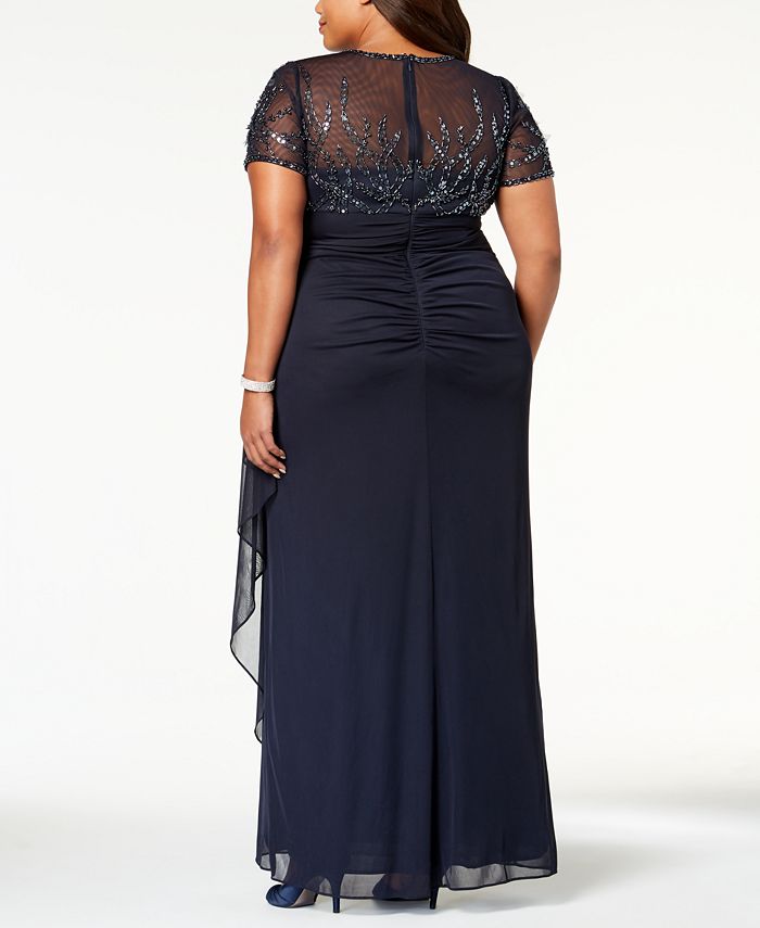 Xscape Plus Size Embellished Empire Waist Gown Macys 3143