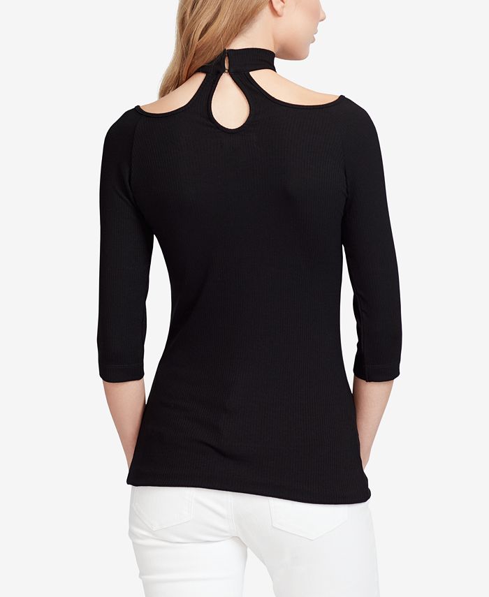 Jessica Simpson Juniors' Tamary Rib-Knit Choker Top - Macy's