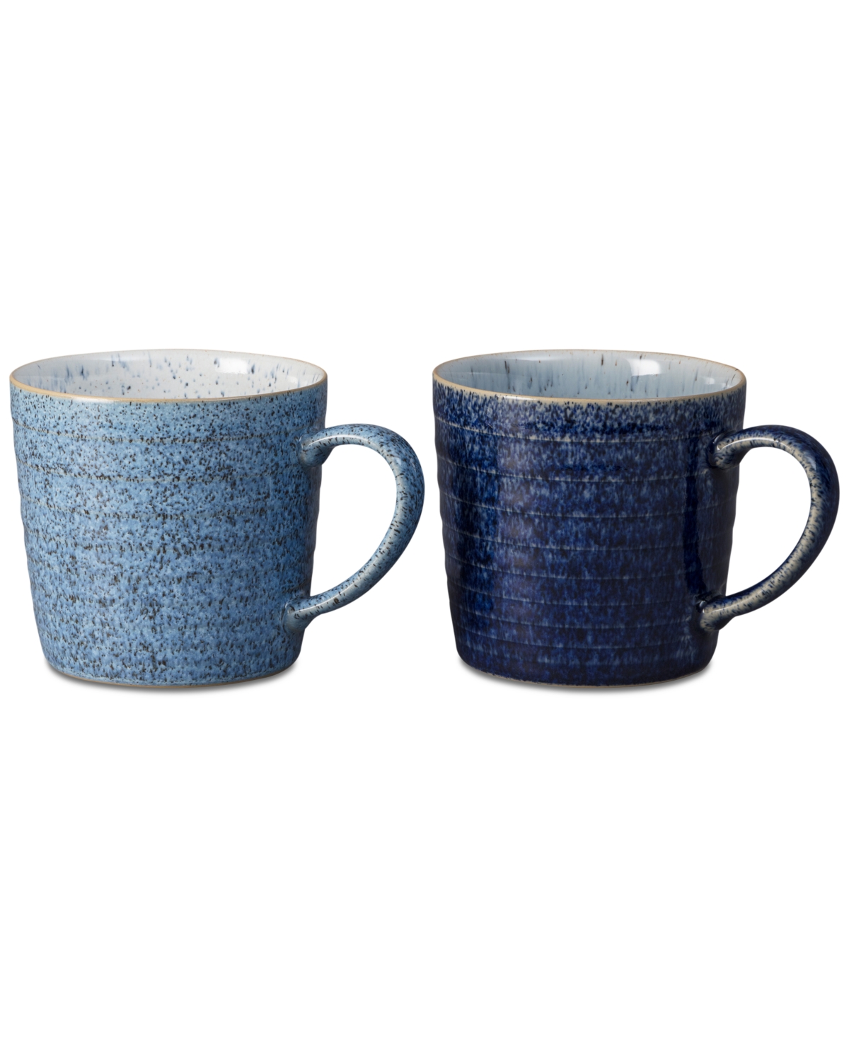 Studio Blue 2-Pc. Ridged Mug Set - Blue