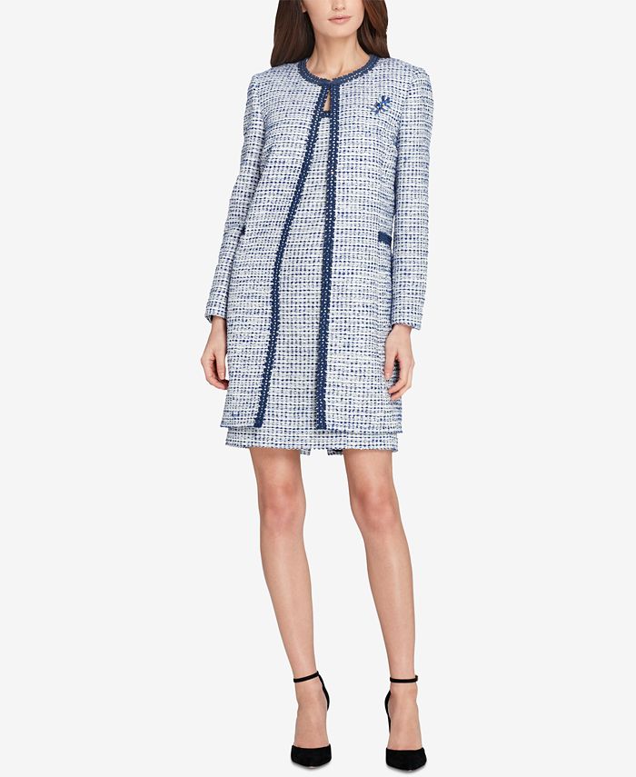 Tahari ASL Bouclé Topper Jacket & Sheath Dress Macy's