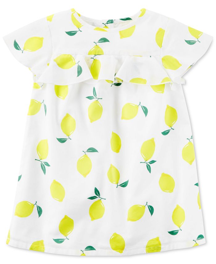 Carter s Lemon Print Dress Little Girls Big Girls Macy s