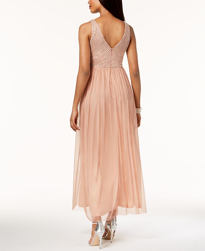 petite beaded gowns