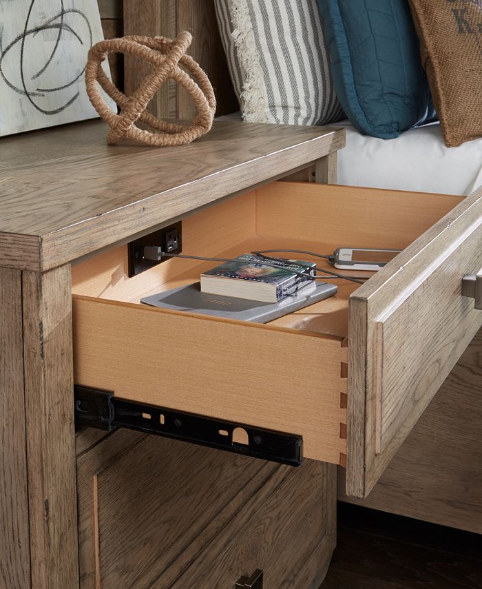 Furniture Bridgegate USB Outlet Nightstand Macy's