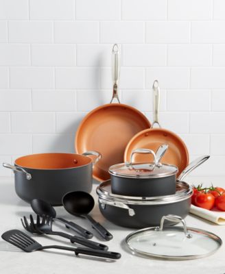 Crux 12-Pc. Copper Titanium Cookware Set, Created for Macy's