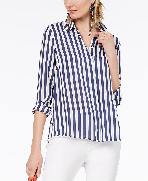 Inc International Concepts Inc Striped Shirt Created For Macy S