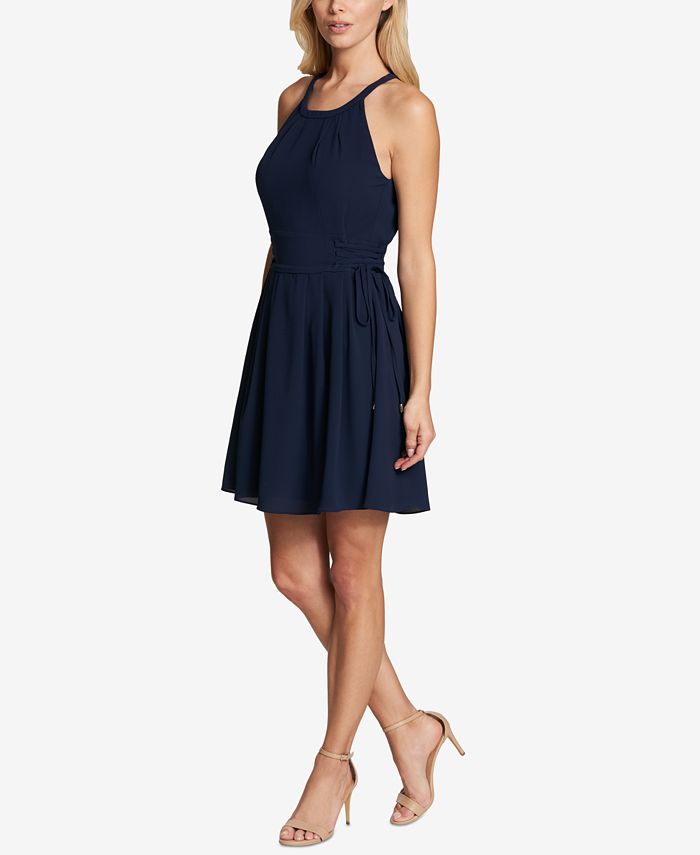 kensie Corset Fit Flare Dress Macy s