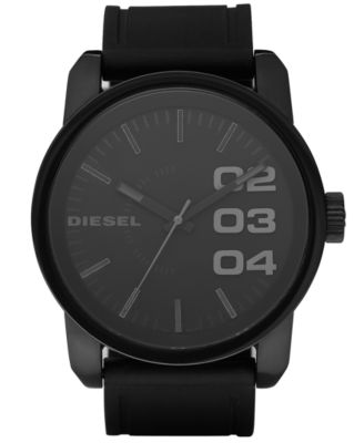 Diesel - Watch, Black Silicone Strap 46mm DZ1446