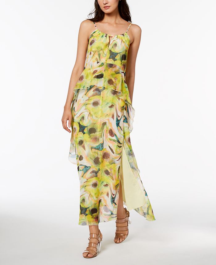 Bar III Ruffled Maxi Dress, Created for Macy's Macy's