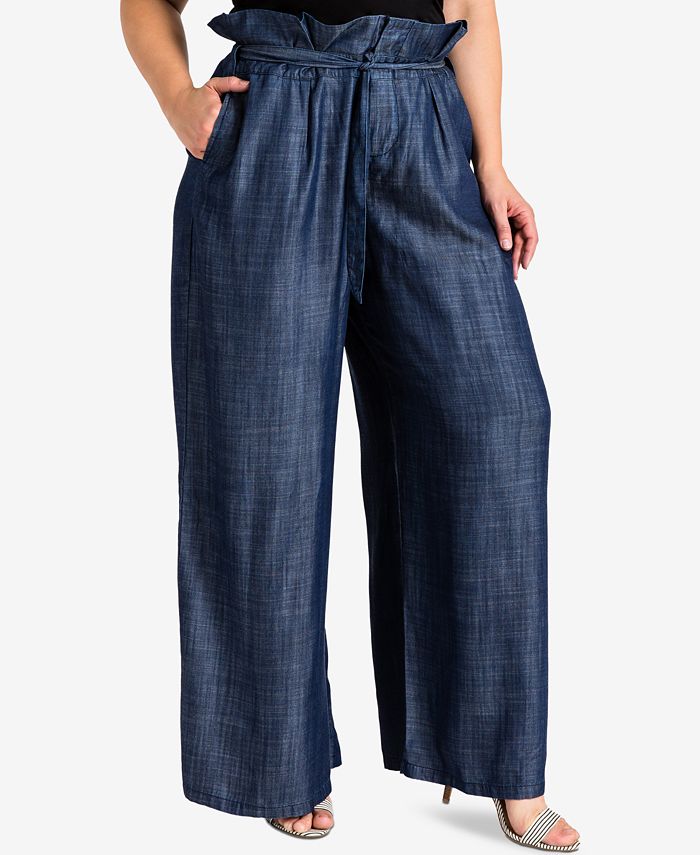 standards and practices Trendy Plus Size Wide-Leg Trousers - Macy's