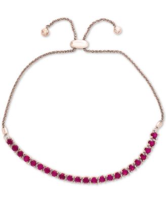 EFFY Collection - Certified Ruby Slider Bracelet (2 ct. t.w.) in Sterling Silver