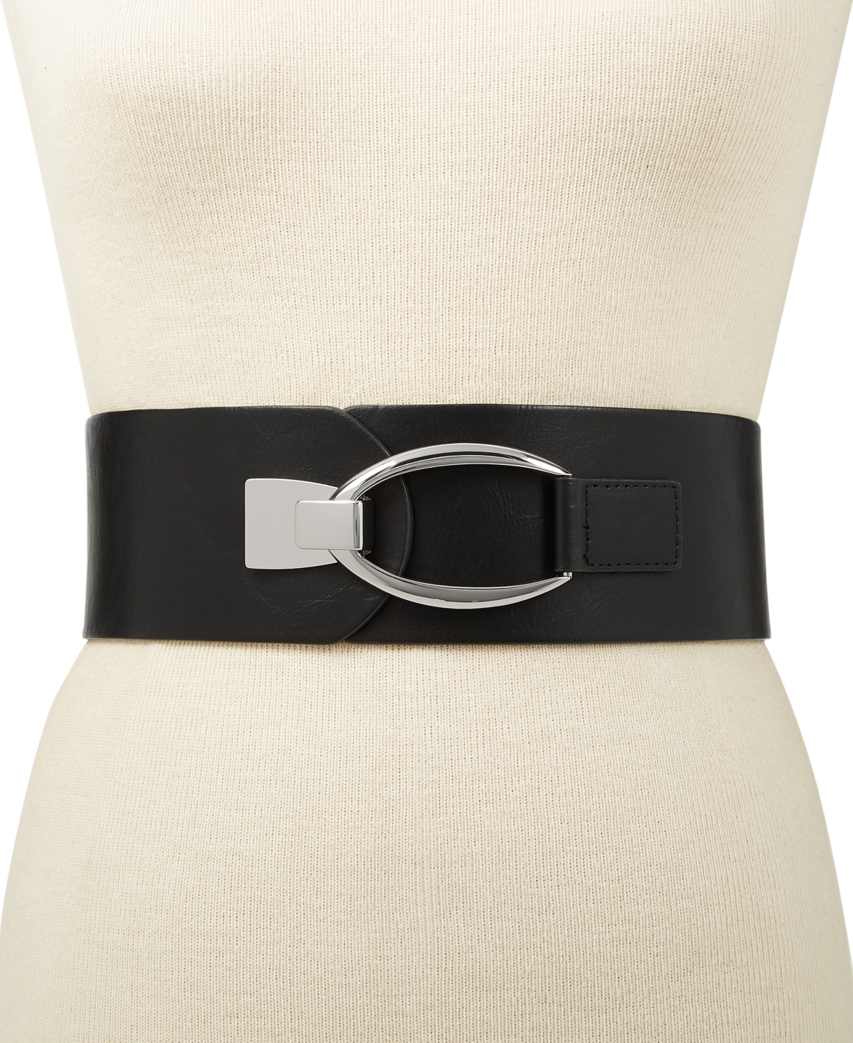 I.n.c. International Concepts Interlocking-Hook Stretch Belt, Created for Macy's