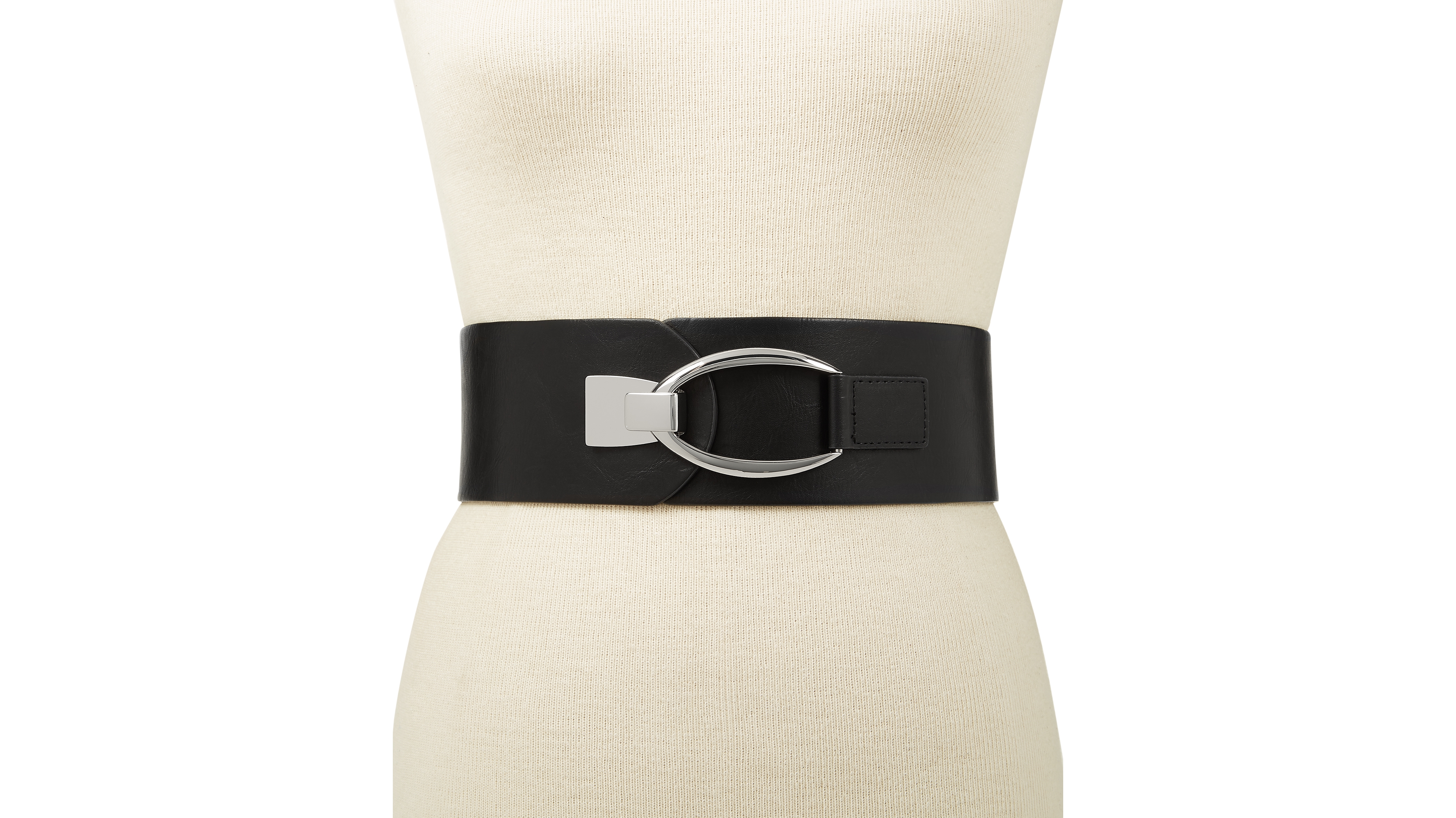 I.n.c. International Concepts Interlocking-Hook Stretch Belt, Created for Macy's