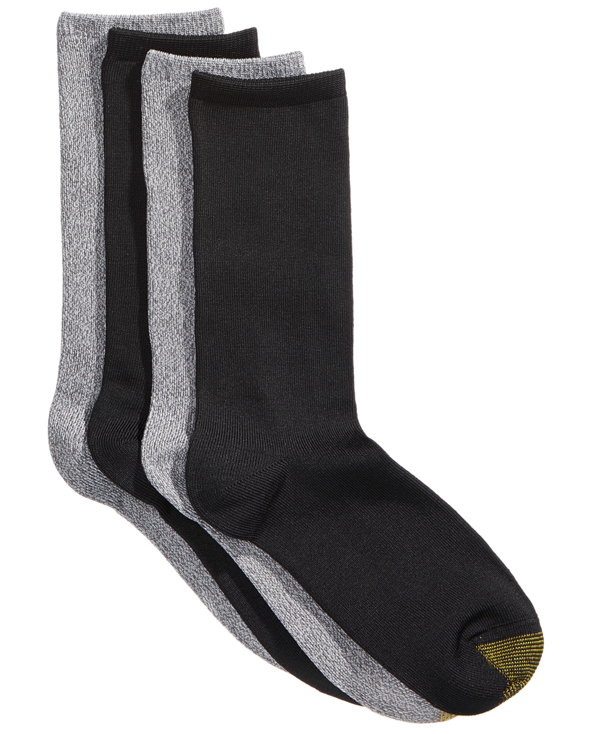 Women's 4-Pack Casual Ultra-Soft Socks, Created For Macys - Black/Grey Assorted